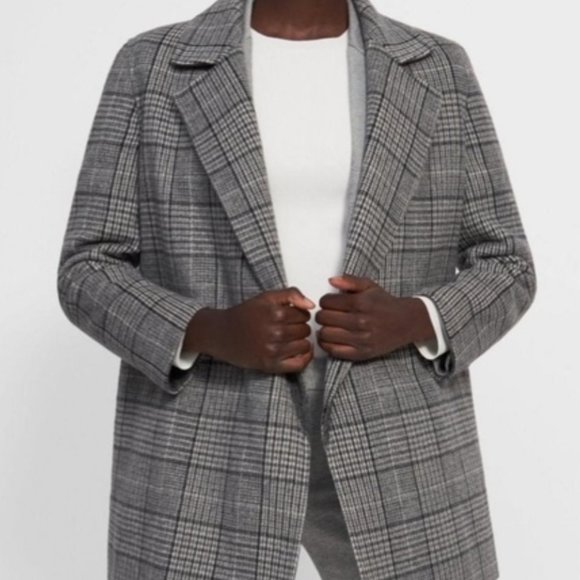 Theory Clairene Weston Plaid Wool/Cashmere Jacket - Picture 5 of 9